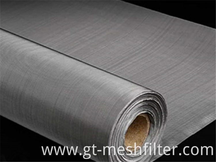 12 x 64 24 x 110 mesh plain dutch weave stainless steel wire mesh filter cloth for plastic extruder